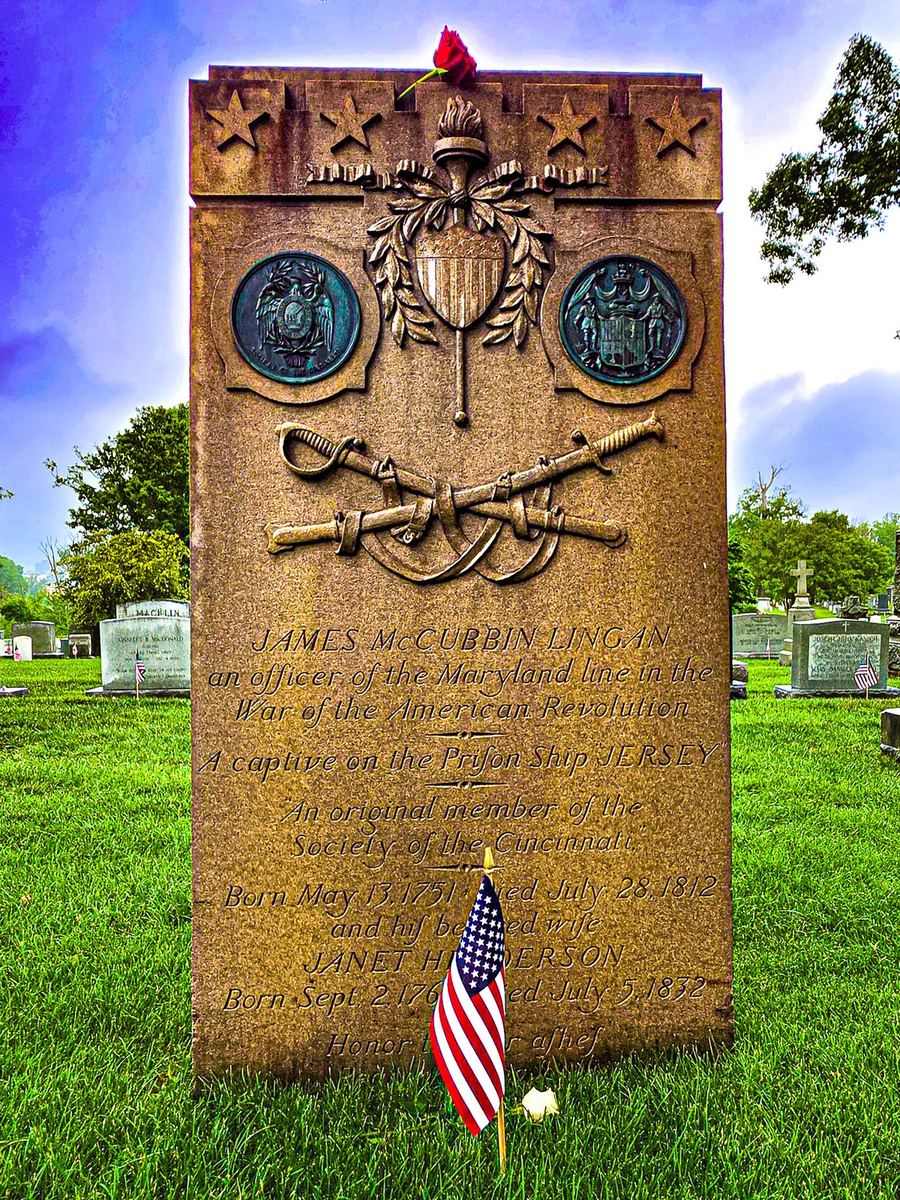 Monument to James McCubbin Lingan, an officer of the Maryland line in the American Revolution